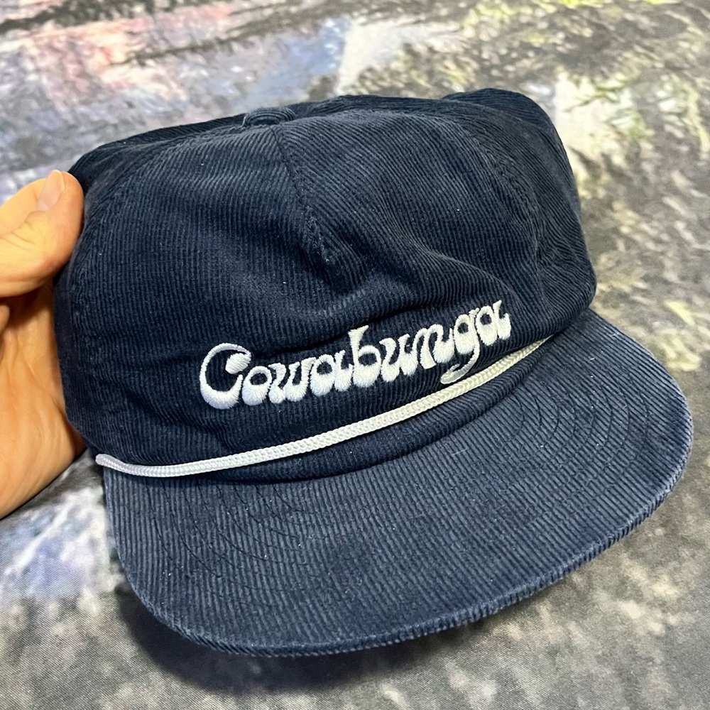 Blue Corduroy Hat. Cowabunga